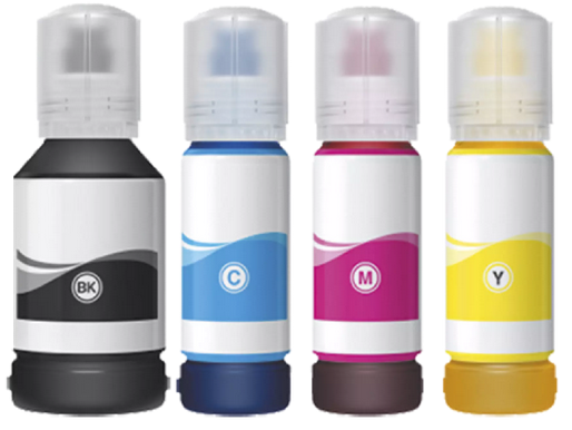 Compatible Epson 102 Full set of Ecotank Ink Bottles (Black/Cyan/Magenta/Yellow)